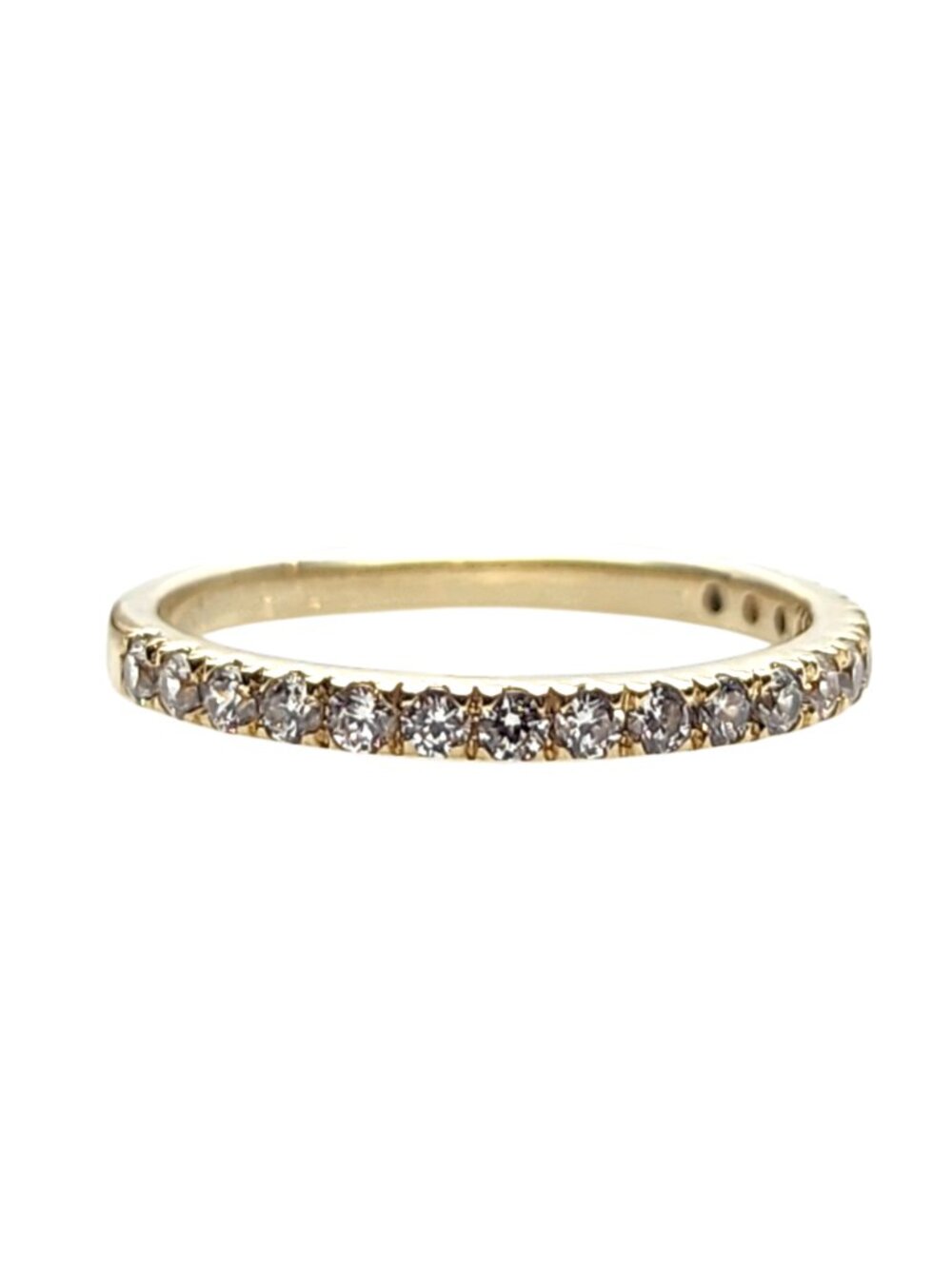 10K Yellow Gold Cubic Zirconia Band Size 5.5 #25768